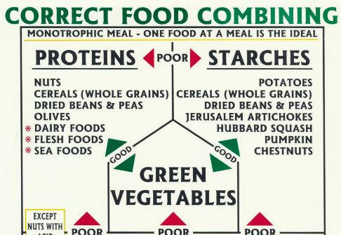 Dr Jim Sharps Food Combining Chart