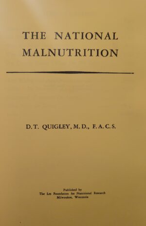 The National Malnutrition cover on a white bg