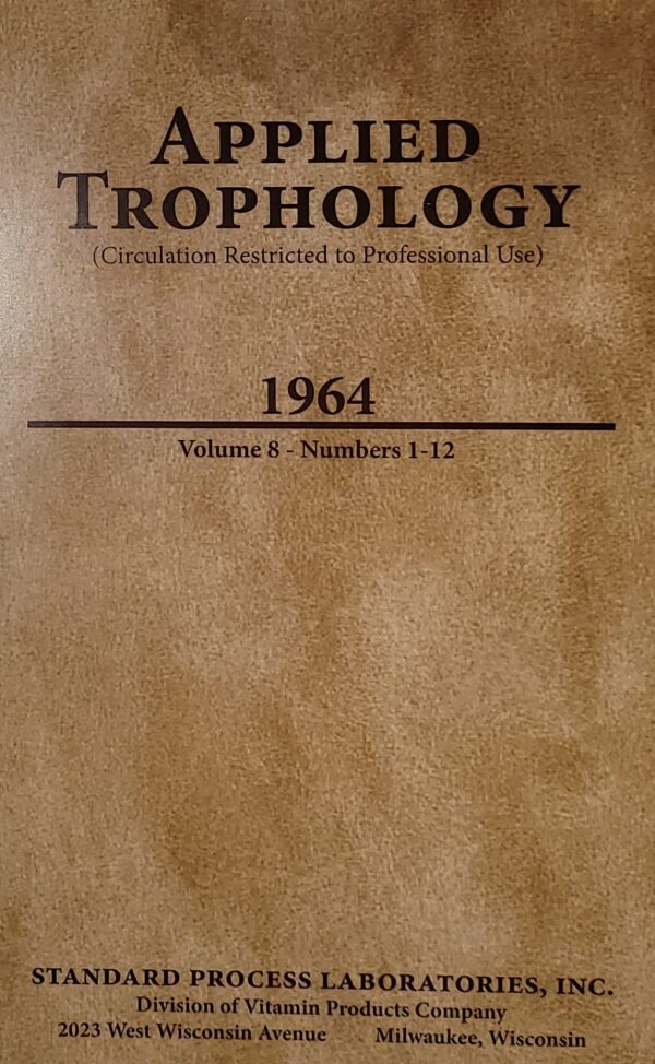Applied Trophology book cover of 1964