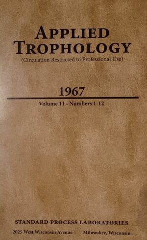 Applied Trophology book cover in 1967